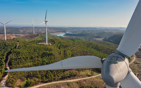 Aerial,View,Wind,Turbine,Eco,Friendly,Renewable,Energy,Concept,On